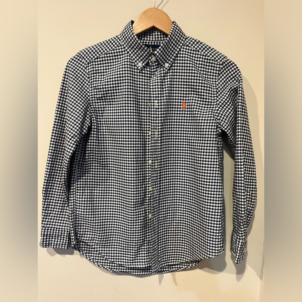 Boys Ralph Lauren Gingham Cotton Dress Shirt